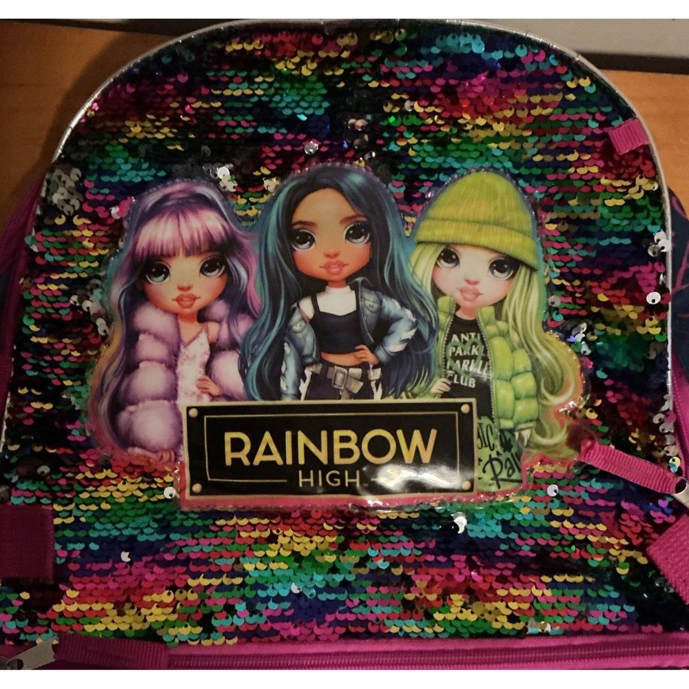 Rainbow High Sequin Girls Backpack 16", Accessory Innovations - Picture 2 of 12